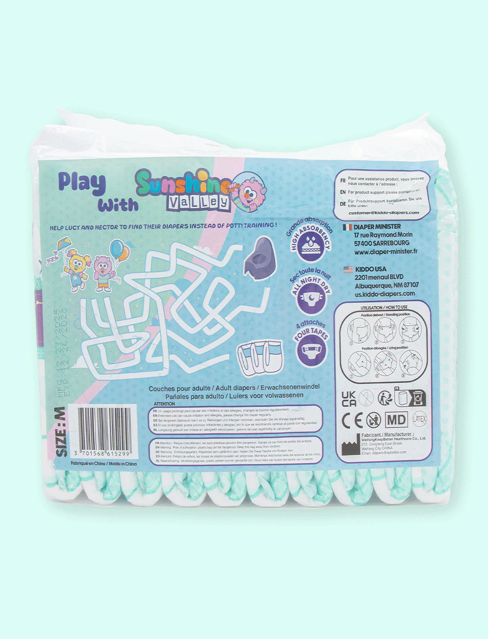 Kiddo Premium Night PE Backed VAT Exempt Adult Incontinence Slip - Image 3