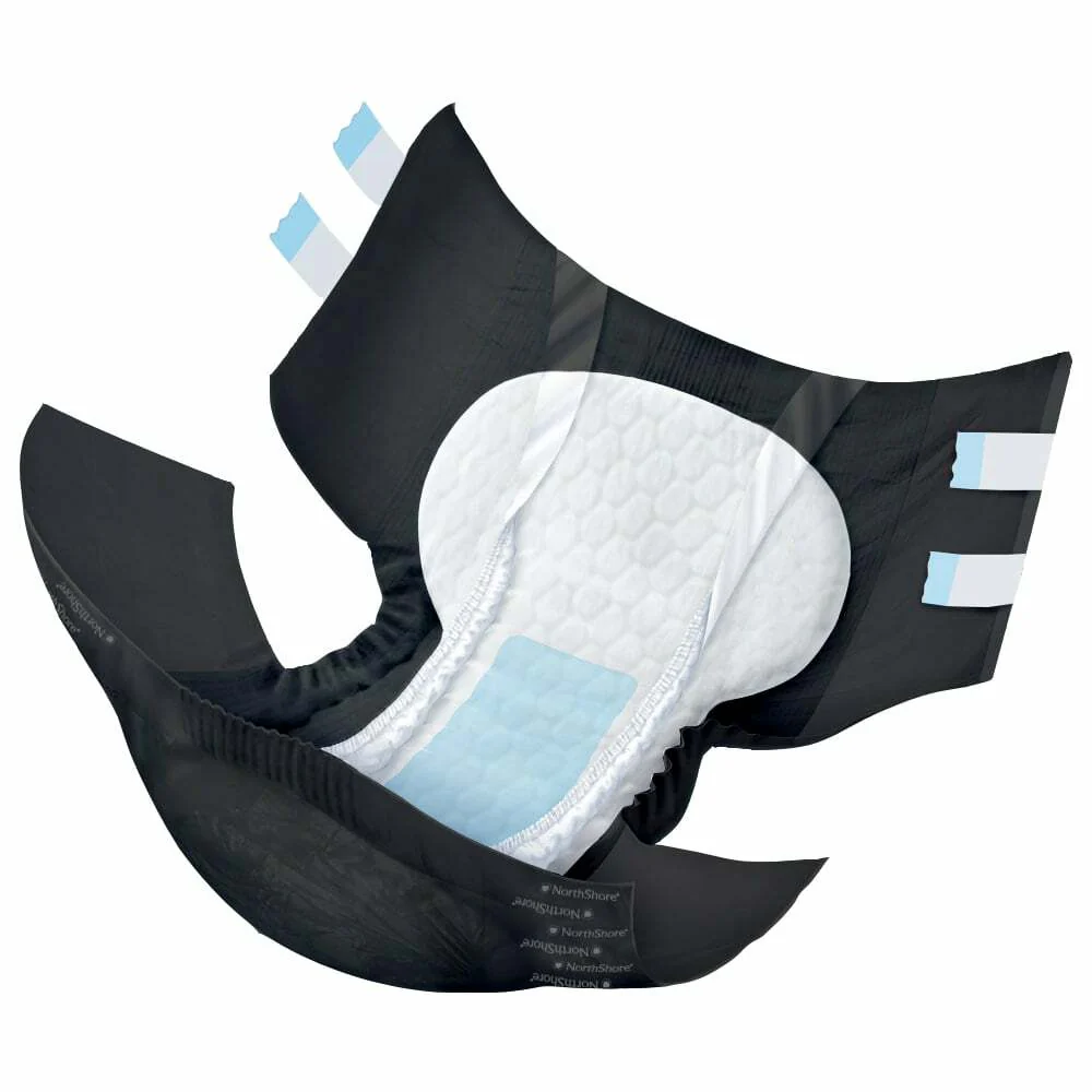 NorthShore MEGAMAX Black VAT Exempt Adult Incontinence Slip - Image 2