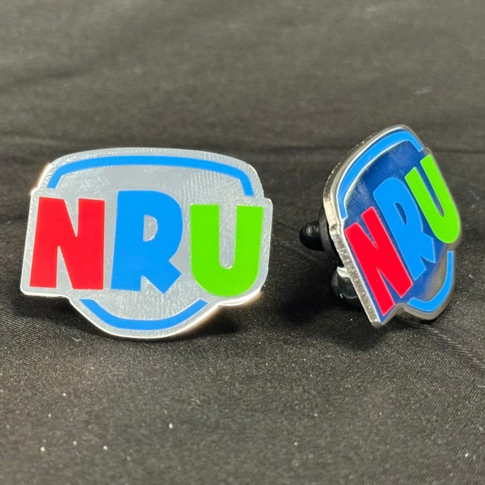 NRU Logo Hard Enamel Pin - Image 2
