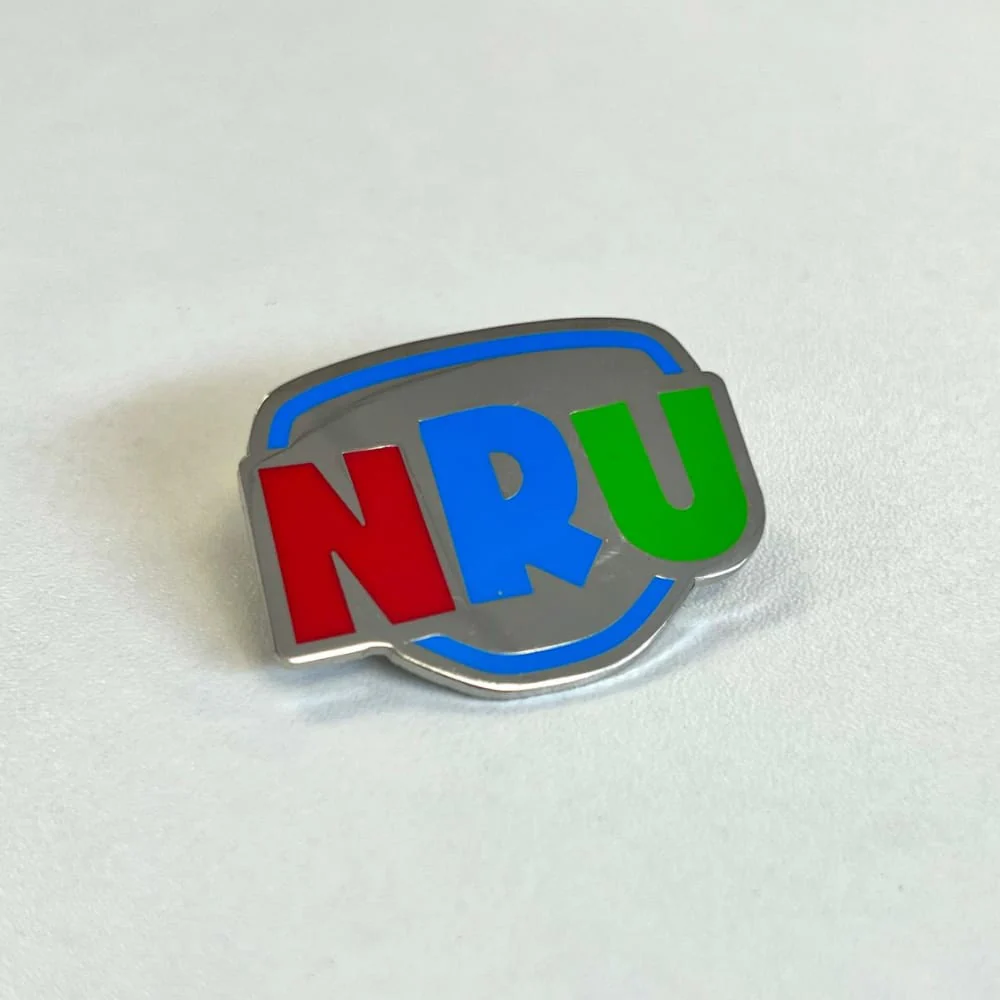 NRU Logo Hard Enamel Pin - Image 3