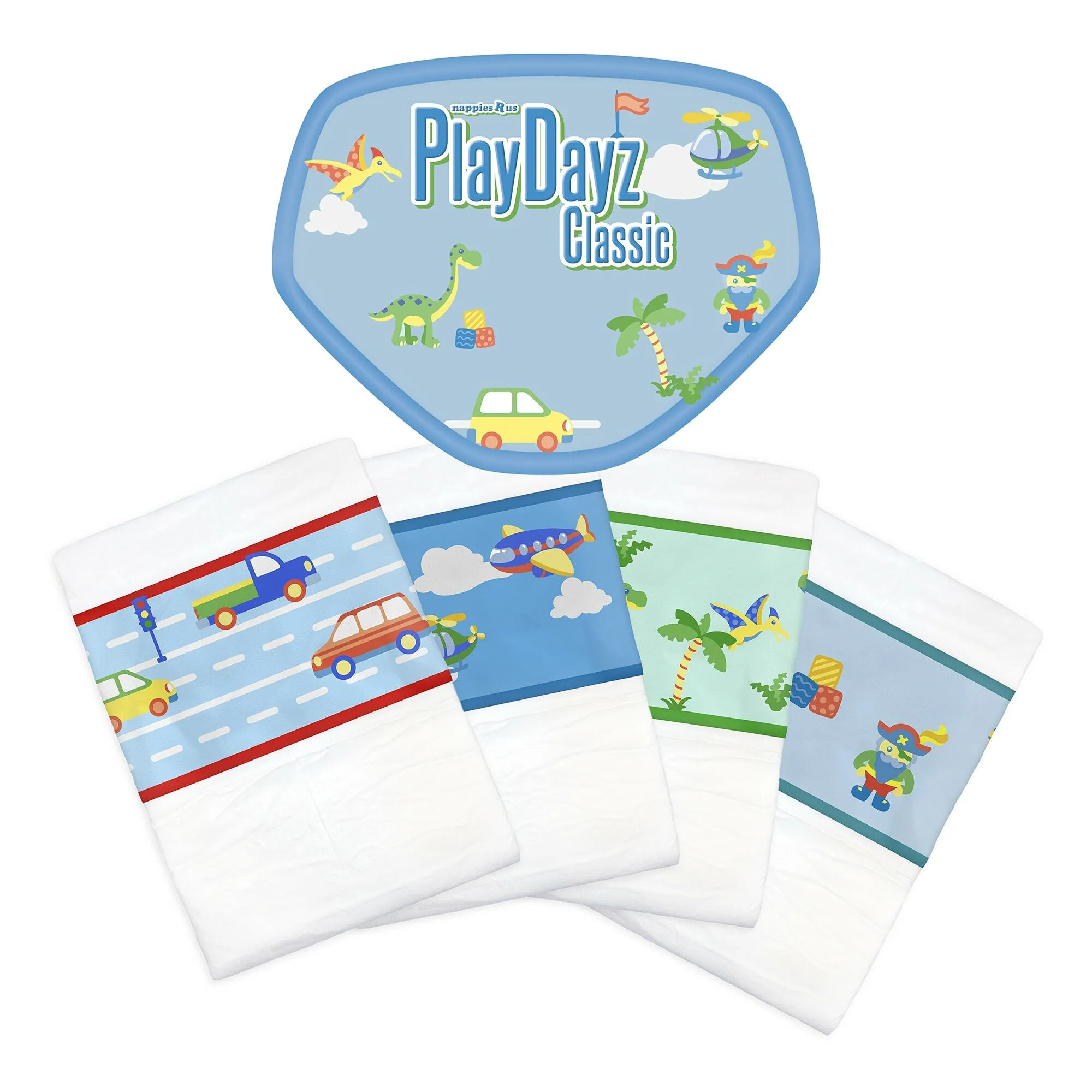 NRU PlayDayz Classic Blue (PE Backed) VAT Exempt Adult Incontinence Slip