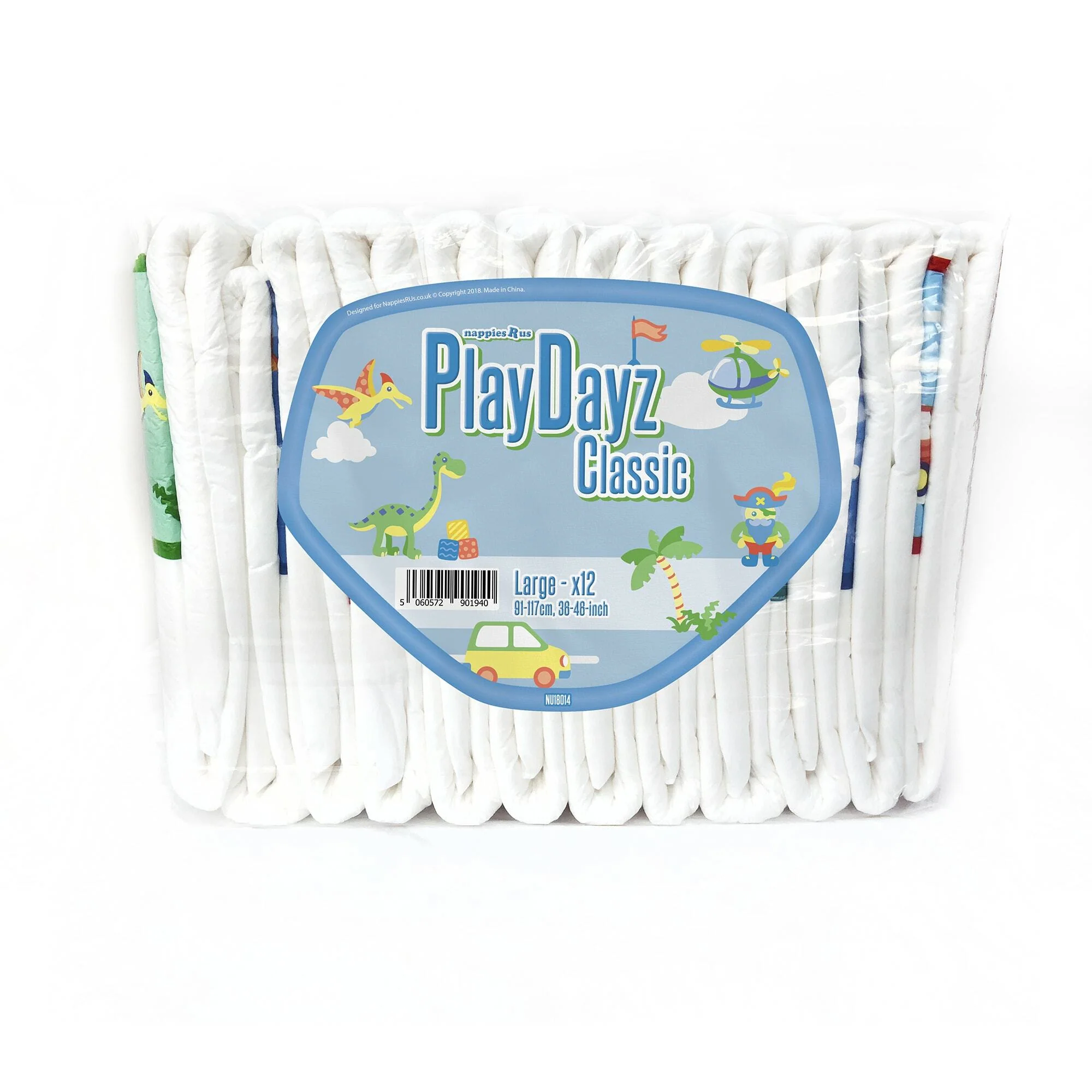NRU PlayDayz Classic Blue (PE Backed) VAT Exempt Adult Incontinence Slip - Image 3
