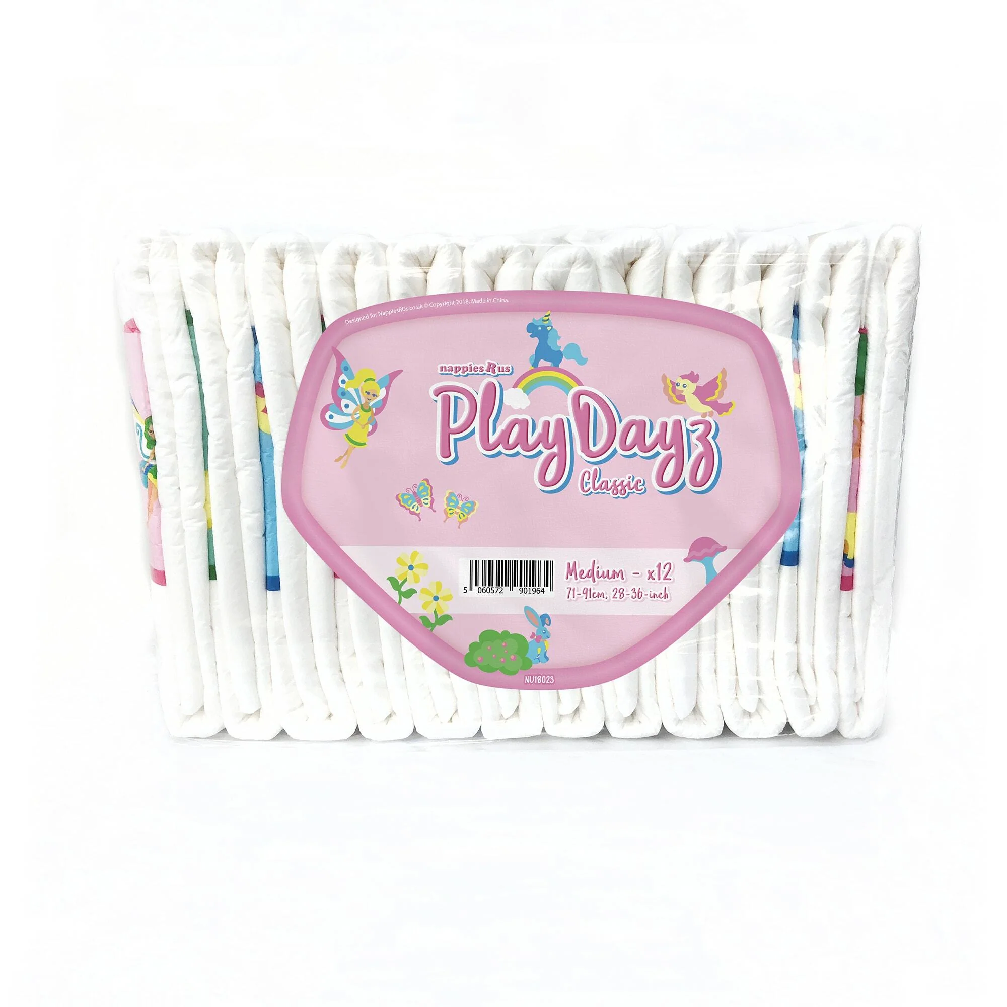 NRU PlayDayz Classic Pink (PE Backed) VAT Exempt Adult Incontinence Slip - Image 2