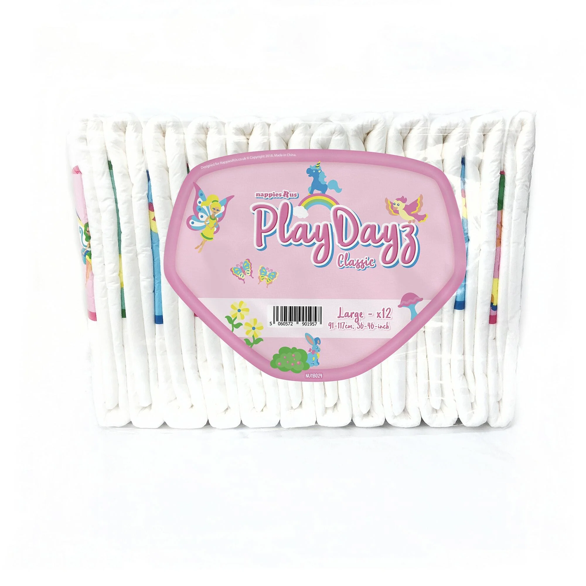 NRU PlayDayz Classic Pink (PE Backed) VAT Exempt Adult Incontinence Slip - Image 3
