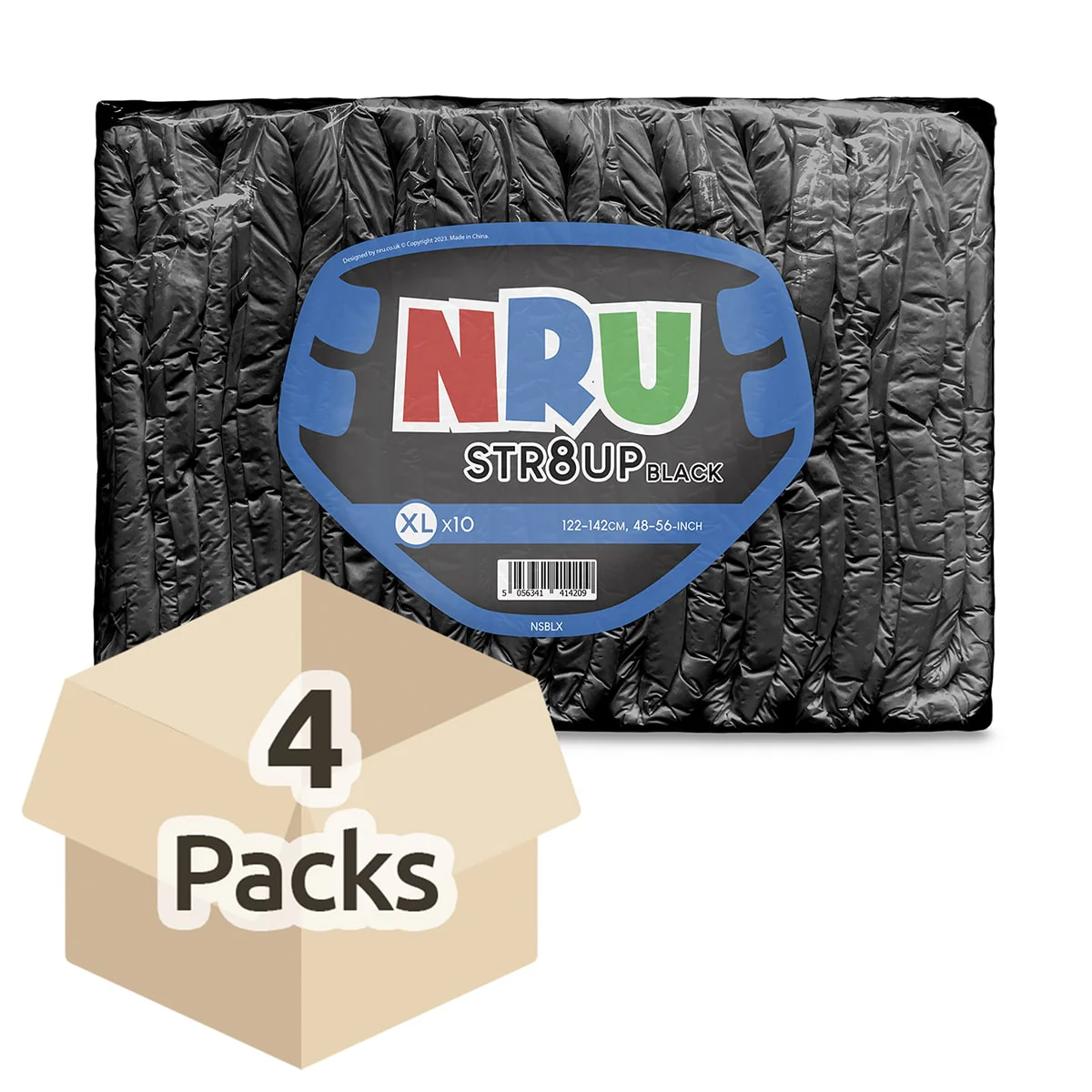 NRU STR8UP Black VAT Exempt Adult Incontinence Slip - Image 9