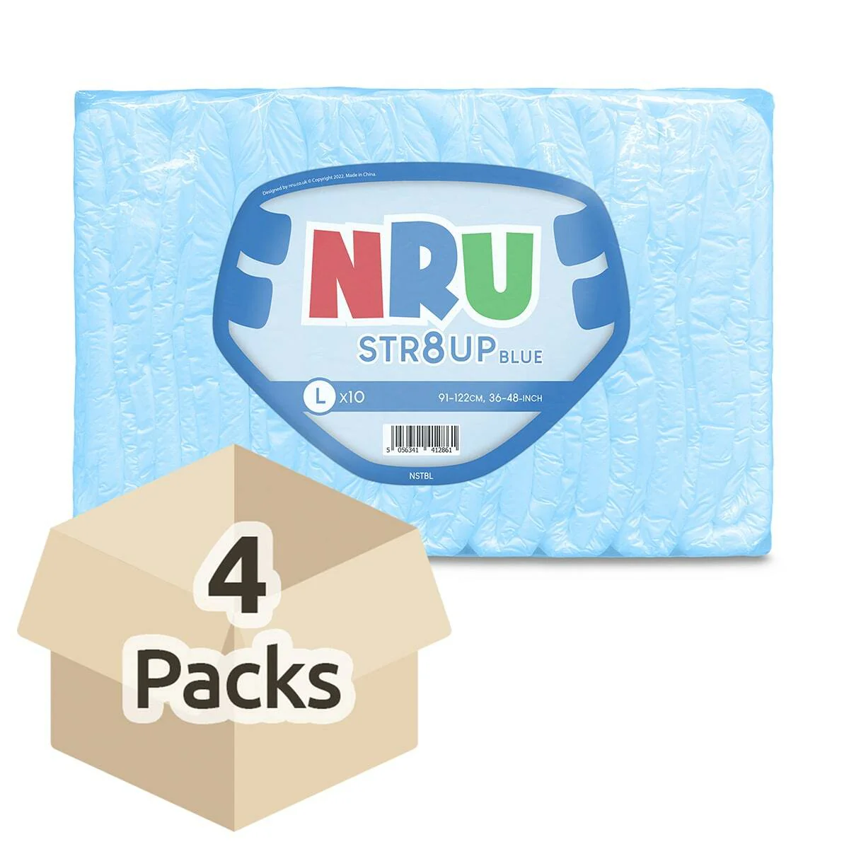 NRU STR8UP Blue VAT Exempt Adult Incontinence Slip - Image 12
